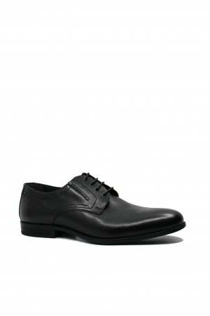 Pantofi eleganți negri clasici, pentru bărbați, din piele naturală