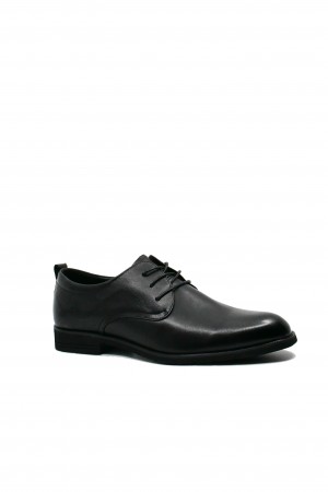 Pantofi Eldemas eleganți negri din piele naturală FNX801