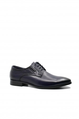 Pantofi eleganți Eldemas blue din piele naturală FNX161-07