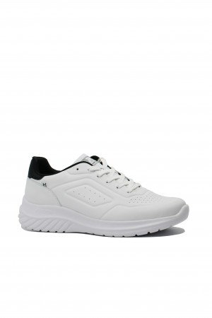 Pantofi sport Rieker Revolution albi din piele naturală RIKU0501-80