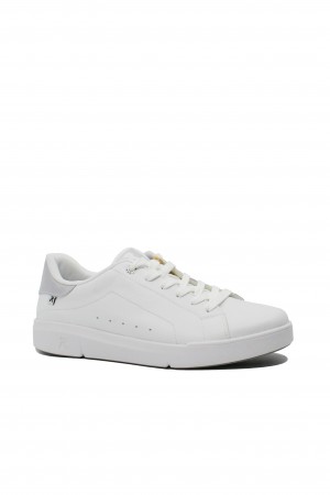 Pantofi sport Rieker Revolution din piele naturală, albi cu gri RIK41902-80