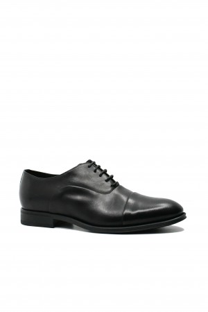 Pantofi eleganți clasici Riva Mancina negri din piele naturală DENIS7070