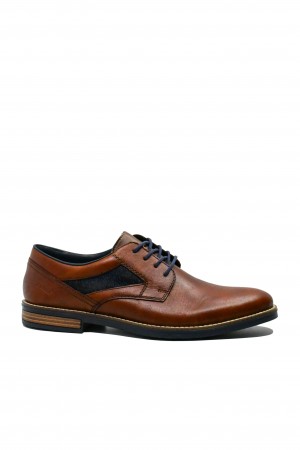 Pantofi bărbați Rieker casual-business maro din piele naturală RIK13522-24