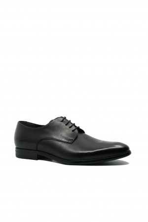 Pantofi eleganți pentru bărbați Riva Mancina negri din piele naturală