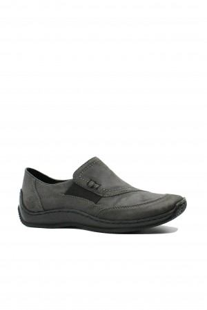 Pantofi damă Rieker, grey, cu talpa joasă  RIKL1791-45