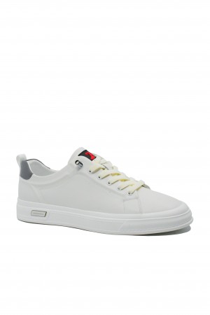 Pantofi sport Otter, alb clasic, din piele naturală OTR640021